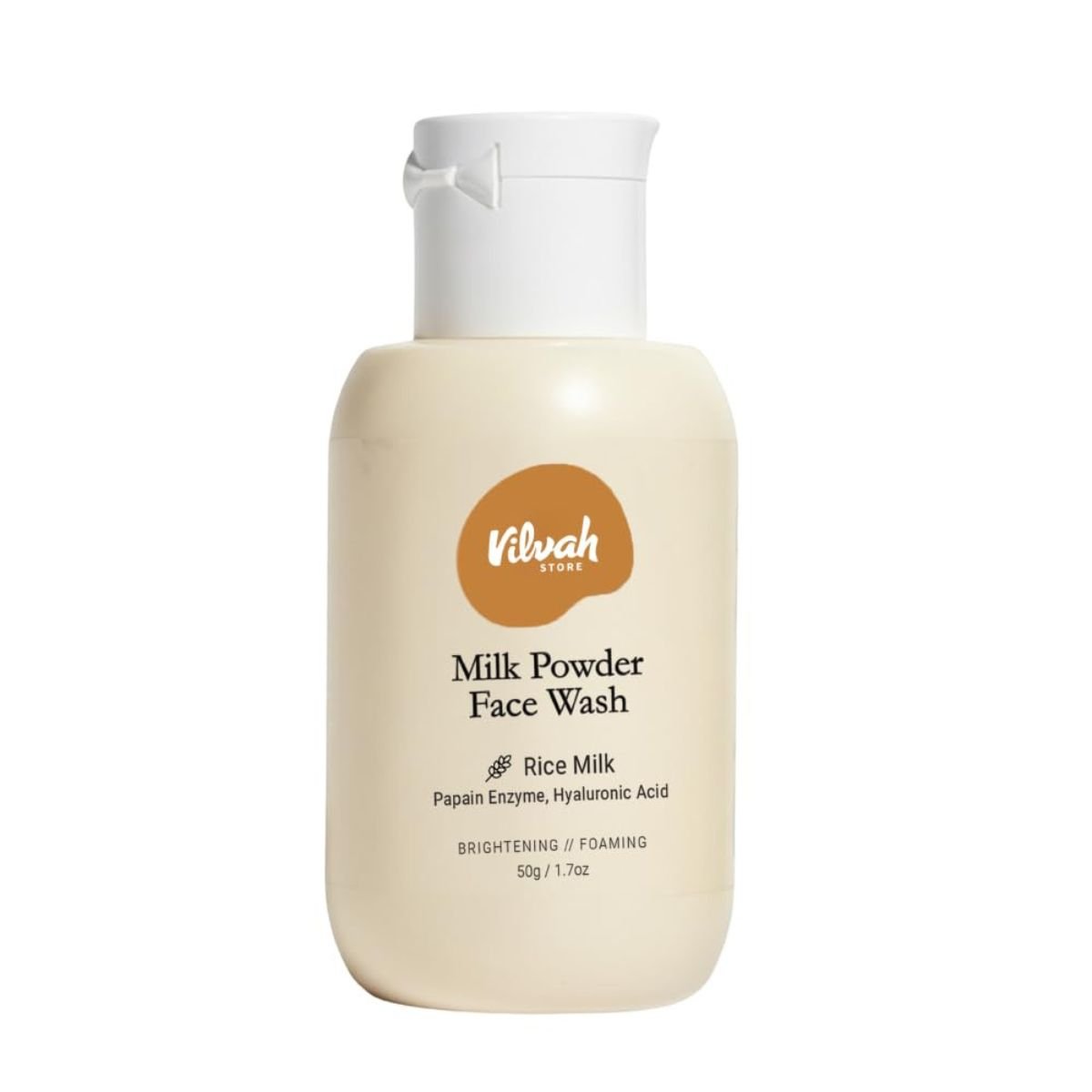 @Miniexpress.lk - 2026-07-10T230705.174 Vilvah Milk Powder Face Wash Rice Powder Cleanser for Deep Cleansing - 50 g - Image 1