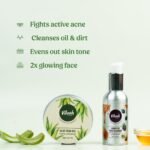 Vilvah Anti-Acne Combo | Honey Fix Face Wash + Aloe Vera Gel - 100ml Each - Image 3