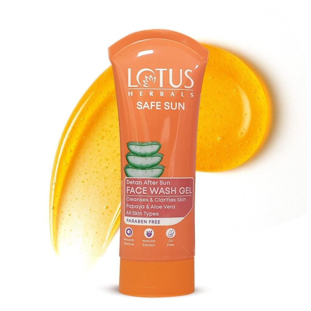 Lotus Herbals Safe Sun- Face Wash Gel | All Skin Types | 100g