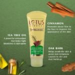 Lotus Herbals Tea Tree and Cinnamon Anti-Acne Oil Control Face Wash-120g - Image 4