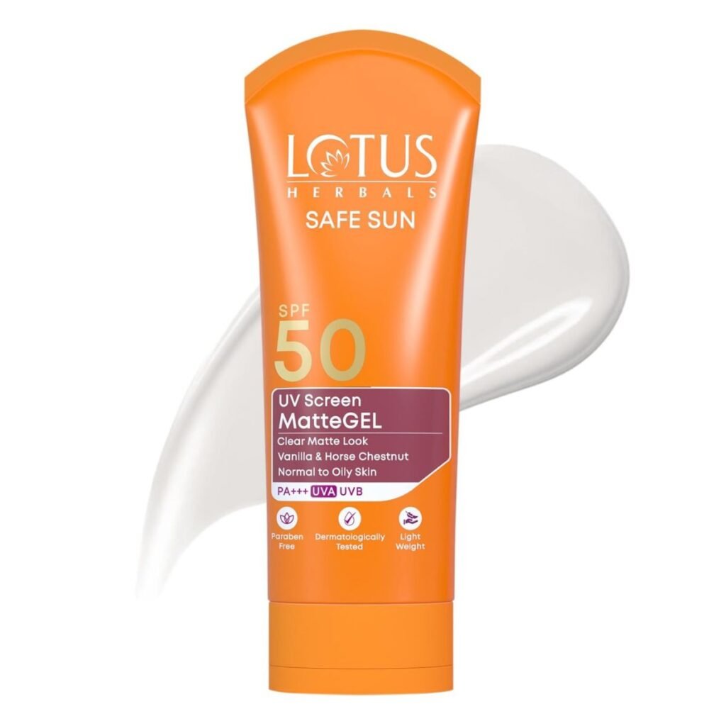 Lotus Herbals Safe Sun UV Screen Matte Gel Sunscreen SPF 50 PA+++