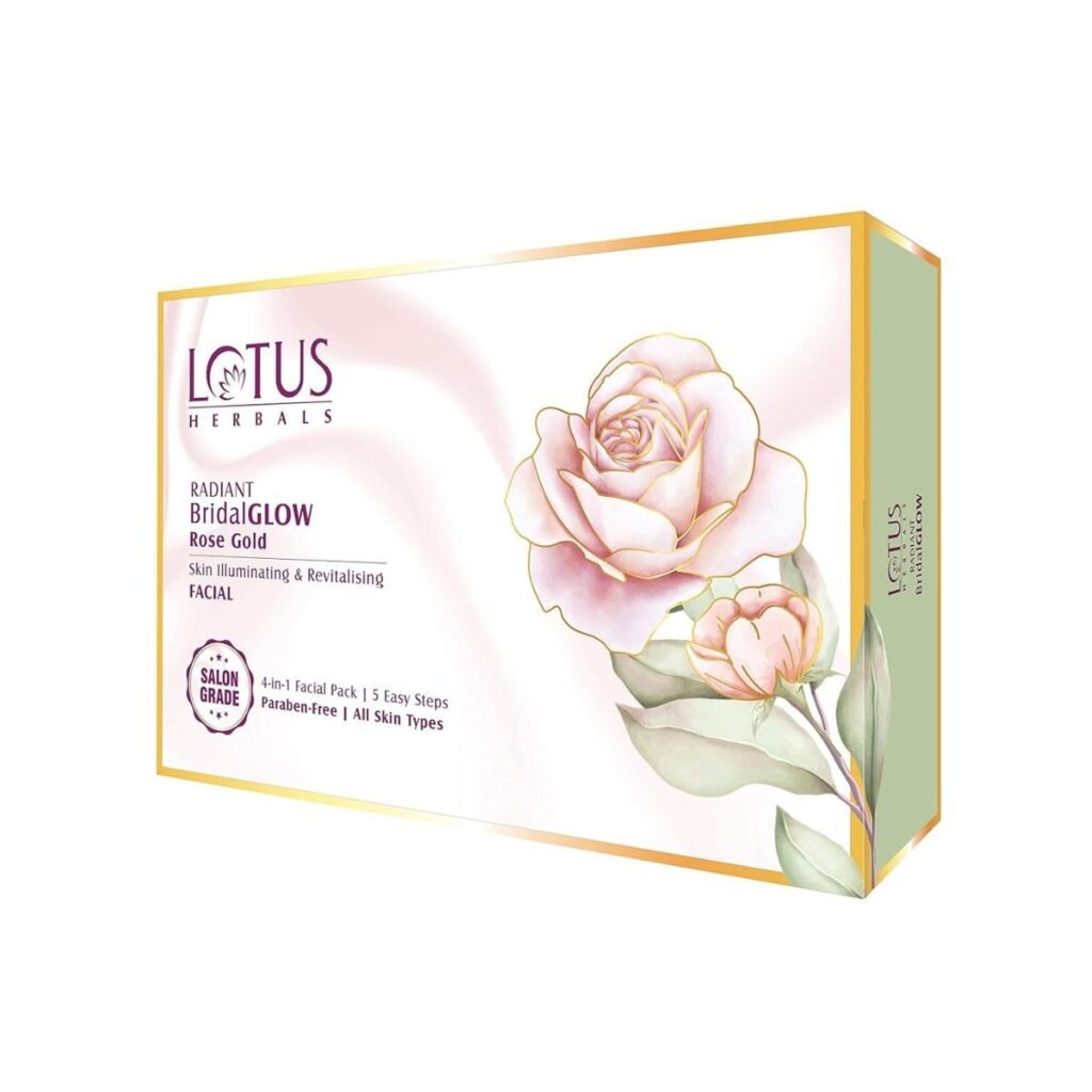 Lotus Herbals Radiant Bridal GLOW Rose Gold Skin Illuminating Facial Kit
