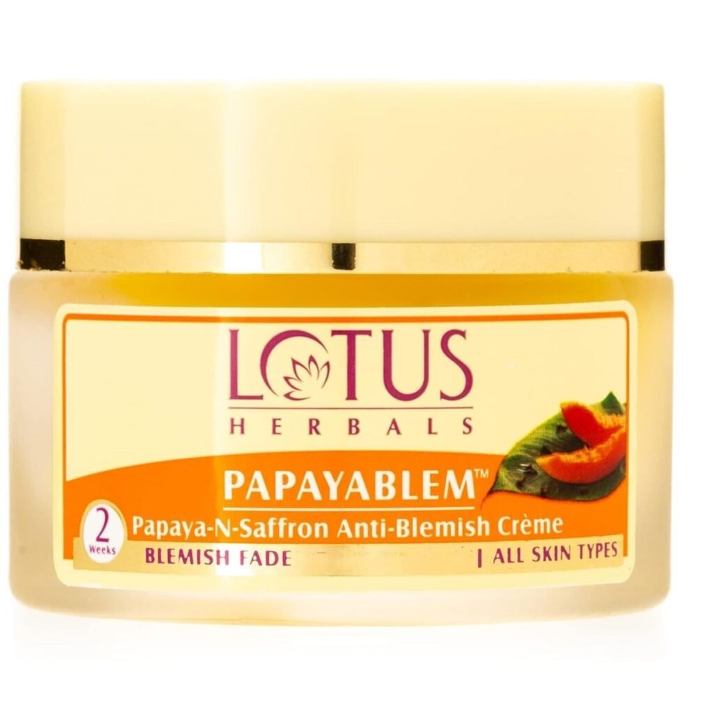 Lotus Herbals Papayablem Papaya & Saffron Anti-Blemish Cream