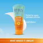 Lotus Herbals Safe Sun Sports Super Stay Sunscreen Cream For Dry Skin SPF 70 Pa+++ For Dry Skin - Image 2