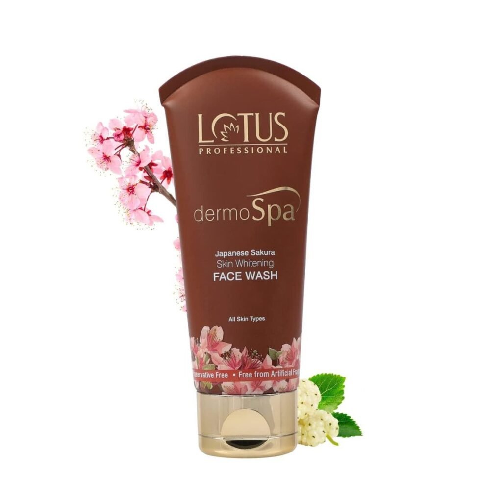 Lotus Professional Dermospa Japanese Sakura Whitening Face Wash For All Skin Types - 80g