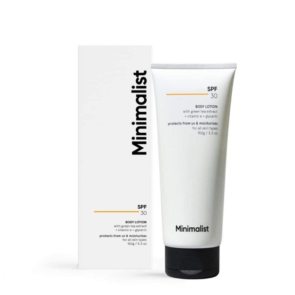 Minimalist SPF 30 Body Sunscreen UVA & UVB Protection for All Skin Types -150 g