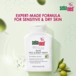 Sebamed Olive Face & Body Wash For Sensitive, Dry Skin - 200 ml - Image 2