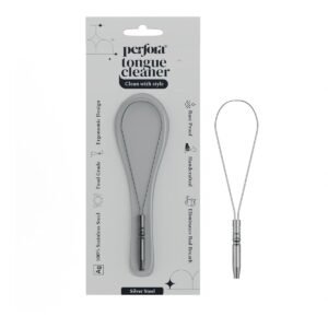 Perfora Silver Steel Tongue Cleaner
