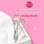 Perfora Silver Steel Tongue Cleaner For Men And Women - Image 2