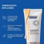 DERMDOC SPF 50 Ultra Violet Brightening Tinted Sunscreen with 4% Niacinamide, 50 g - Image 2