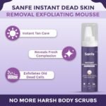 Sanfe Instant Dead Skin Removal Exfoliating Mousse For Smooth & Bright Skin - 60 ml - Image 3