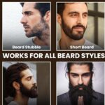 RUBAB MEN Travel Friendly Nylon Bristle Beard Brush