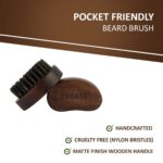 RUBAB MEN Travel Friendly Nylon Bristle Beard Brush for Men - Image 3