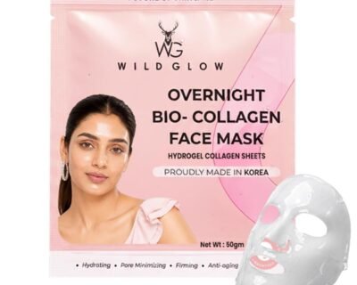 WILDGLOW Korean Glass Skin Bio-Collagen Overnight Face Mask. Inspired by the Korean glass skin skincare routine