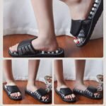 Acupressure Reflexology Massage Slippers for Foot Pain Relief & Body Health Unisex (Size 5, 6, 7, 8, 9, 10), Black - Image 5