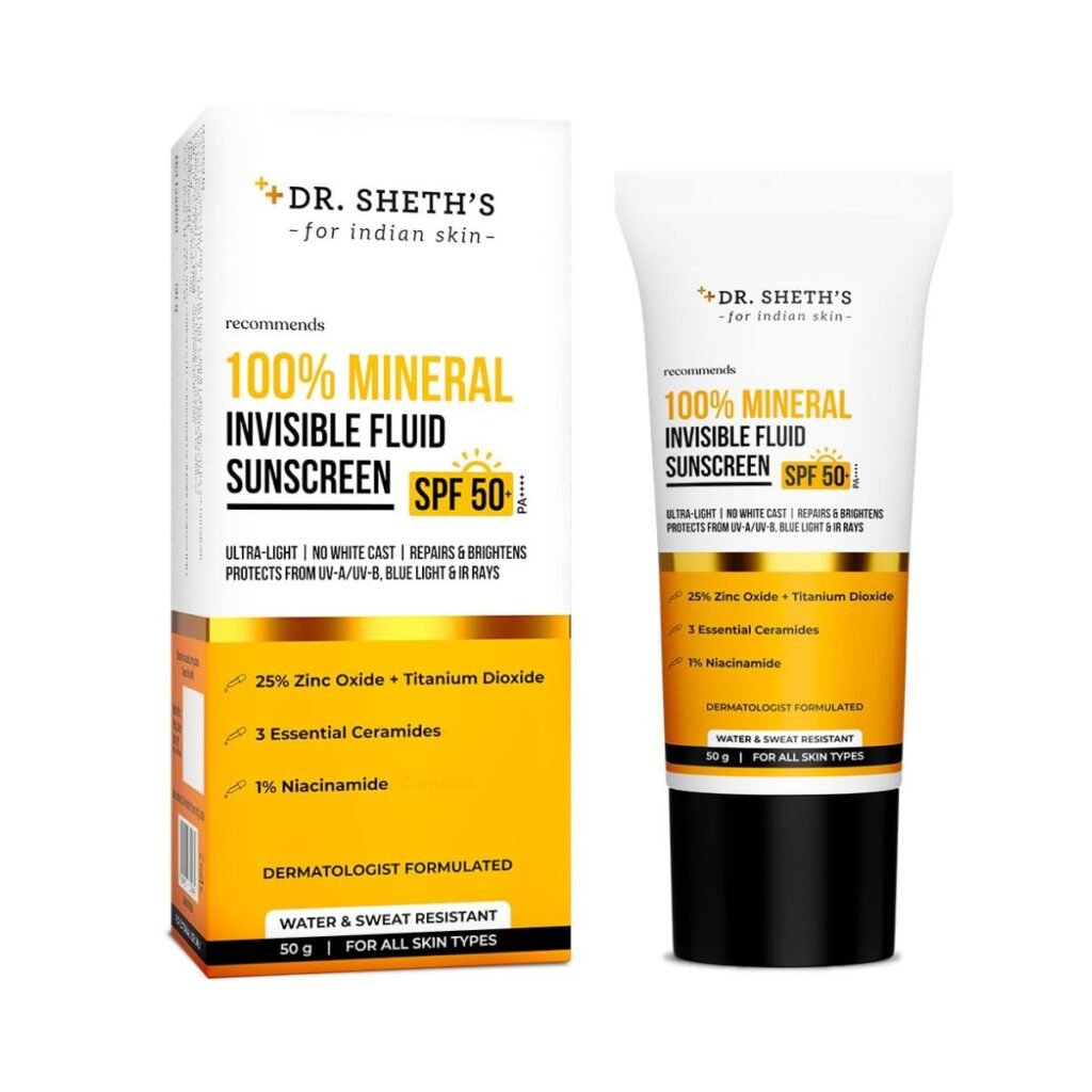 Dr. Sheth's 100% Mineral Invisible Fluid Sunscreen